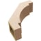 Ekena Millwork 5-inch W x 14-inch D x 14-inch H Merced Rough Cedar Woodgrain TimberThane Knee Brace, Primed BRCUR05X14X14MRCRCPR - alternate 3